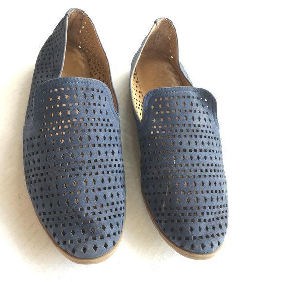 Franco Sarto Faryn Loafer Flats in blue Laser cut - Picture 3 of 7
